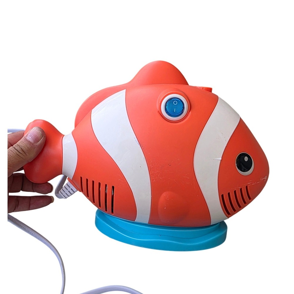 Medline HCSFISHNEB Clown‎ Fish Pediatric Compressor Nebulizer Orange White D1